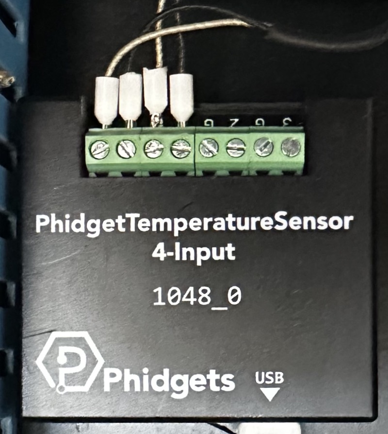 Phidget temperature sensor